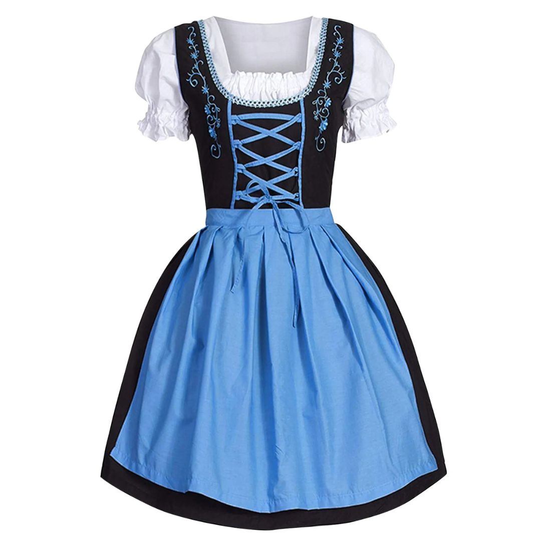 Traditional German Beer Maiden Costume Dress - ModishWorld