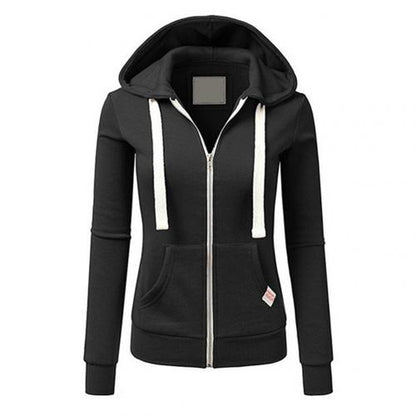 Women's Slim Fit Fleece Hooded Jacket