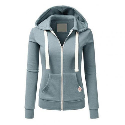 Women's Slim Fit Fleece Hooded Jacket