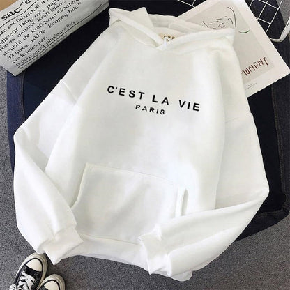 Relaxed Fit Graphic Hoodie with Pouch Pocket