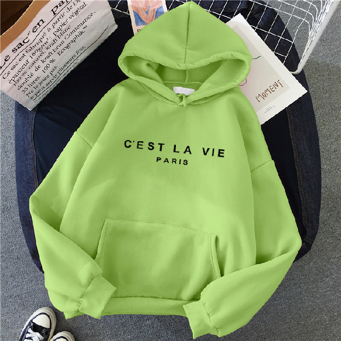 Relaxed Fit Graphic Hoodie with Pouch Pocket