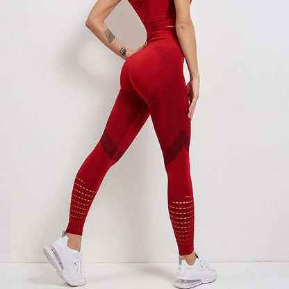 Women's Athletic High Waist Leggings with Breathable Mesh