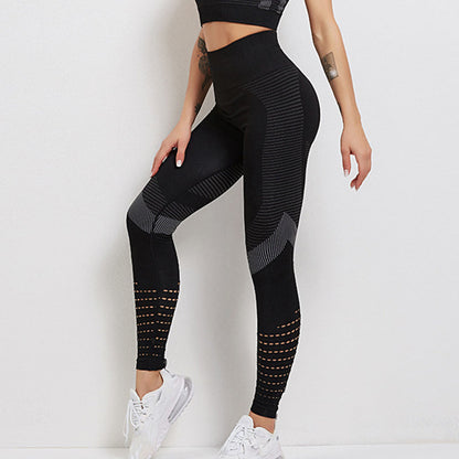 Women's Athletic High Waist Leggings with Breathable Mesh