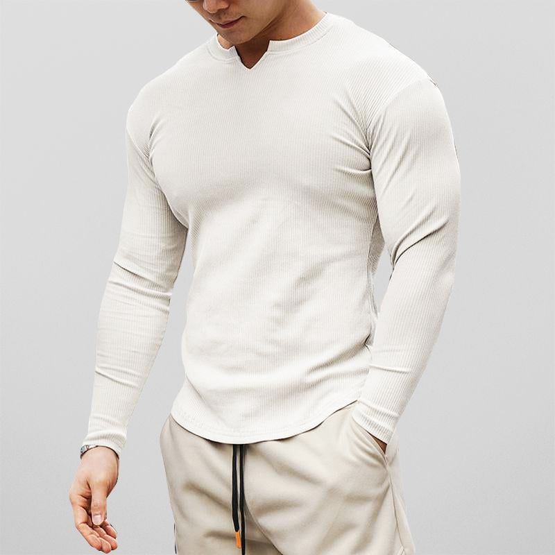 Men's Slim Fit Long Sleeve Shirt - ModishWorld