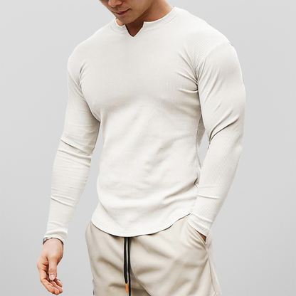 Men's Slim Fit Long Sleeve Shirt - ModishWorld