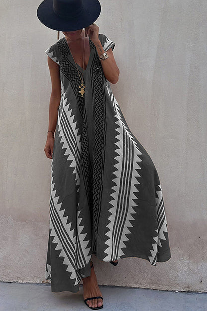 Boho Chic Long Sundress for Ladies