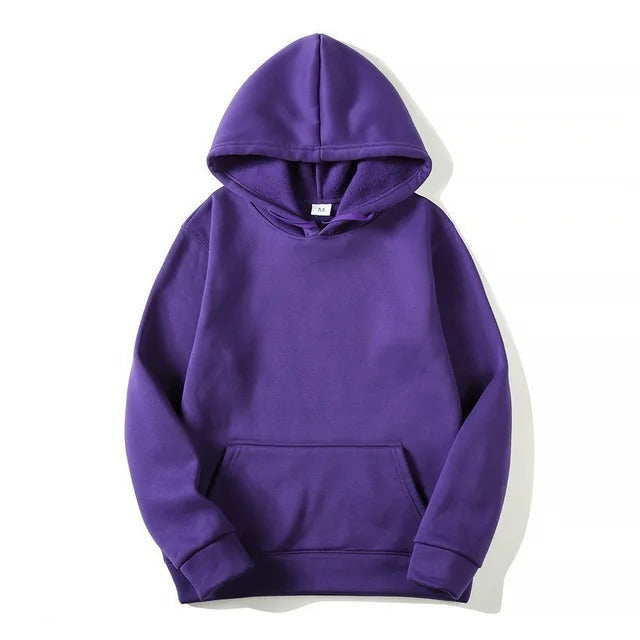 Classic Casual Hooded Sweatshirt with Pockets