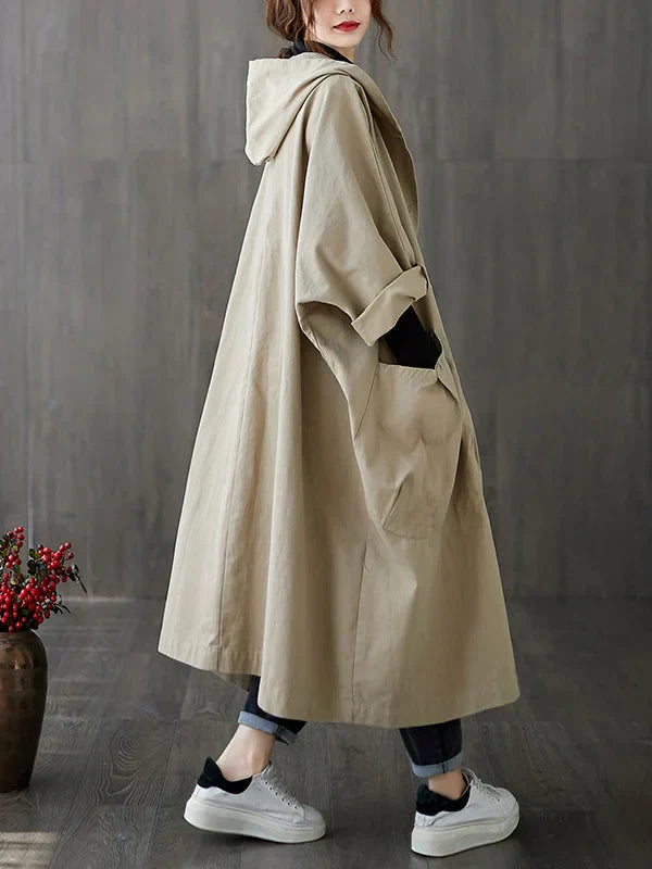 Women's Waterproof Parka Coat with Hood and Pockets