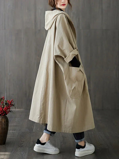 Women's Waterproof Parka Coat with Hood and Pockets