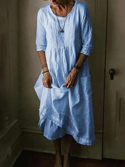 Relaxed Fit Casual Summer Dress for Ladies - ModishWorld
