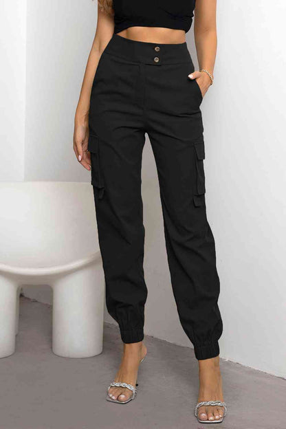 Women's Comfortable High Waist Cargo Pants