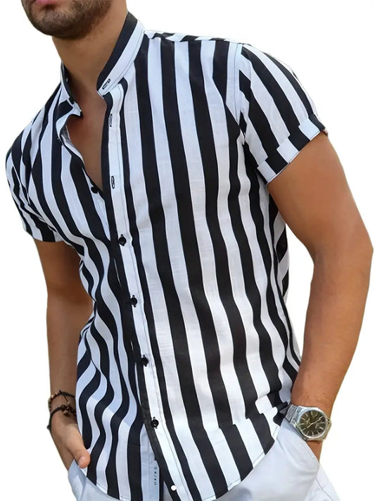 Classic Stripe Casual Shirt - ModishWorld