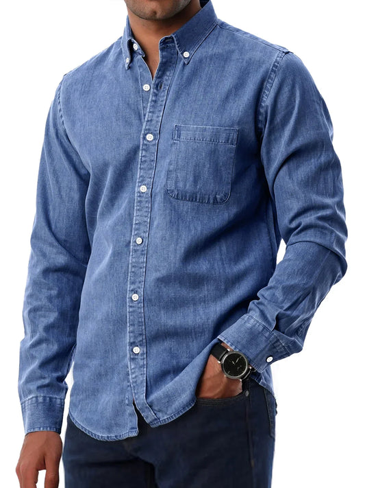 Classic Blue Jeans Shirt - ModishWorld