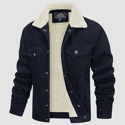 Men's Classic Corduroy Coat - Insulated Inner Layer