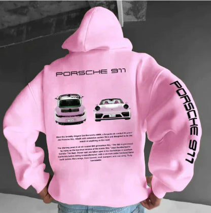 Men's Graphic Hooded Sweatshirt - Sporty Style