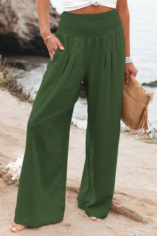 Relaxed Fit Women's Linen Pants