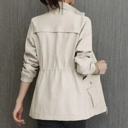 Waterproof Women's Parka Jacket with Adjustable Waist