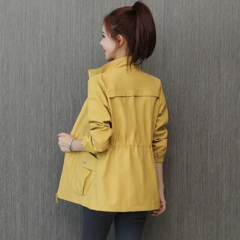 Waterproof Women's Parka Jacket with Adjustable Waist