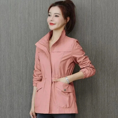 Waterproof Women's Parka Jacket with Adjustable Waist - ModishWorld