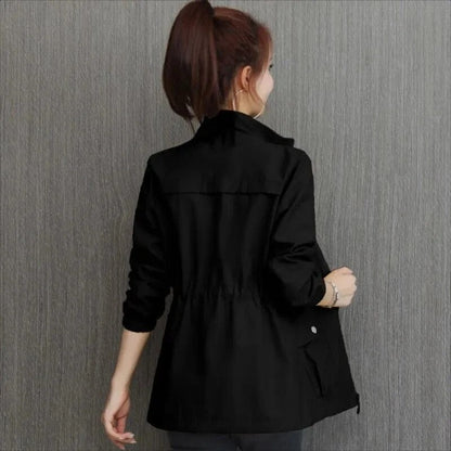 Waterproof Women's Parka Jacket with Adjustable Waist