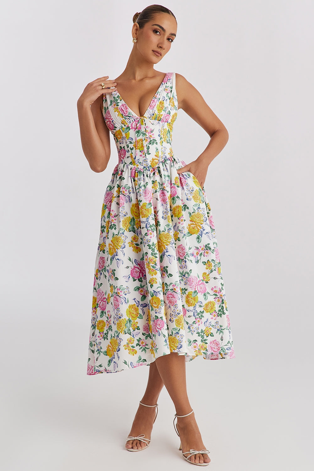 Beautiful Floral Summer Dress for Women - ModishWorld