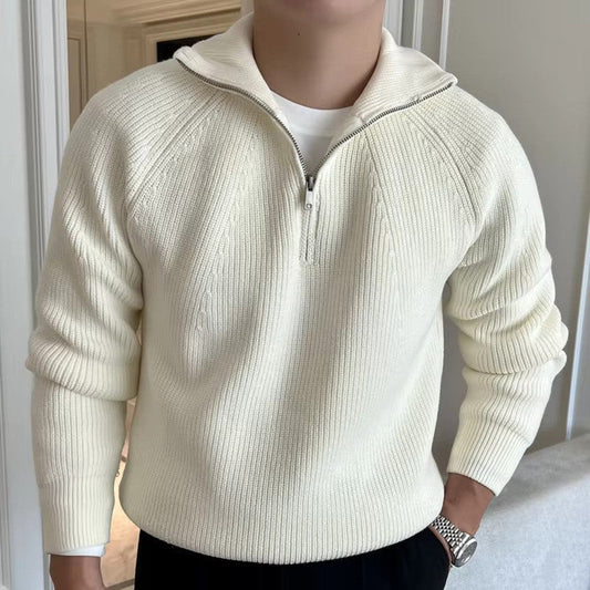 Warm Classic Men's Quarter Zip Sweater - Modish World