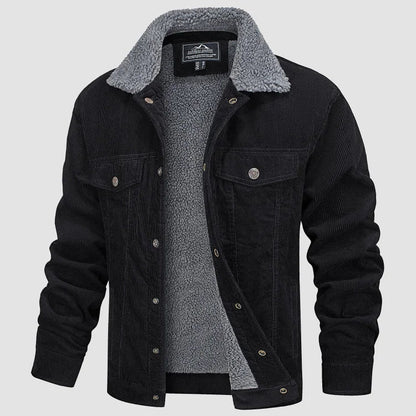 Men's Classic Corduroy Coat - Insulated Inner Layer