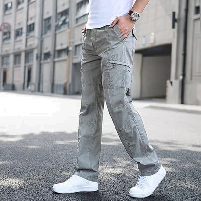 Men's Straight Fit Work Pants with Side Pockets