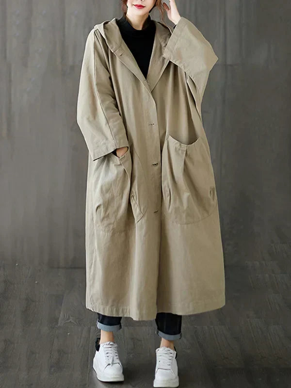Women's Waterproof Parka Coat with Hood and Pockets - ModishWorld