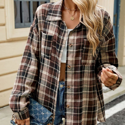 Classic Check Flannel Shirt for Women