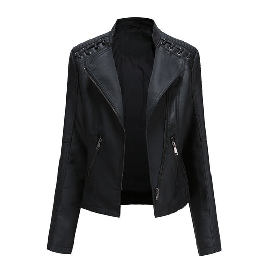 Vegan PU Leather Women's Biker Jacket - Modish World