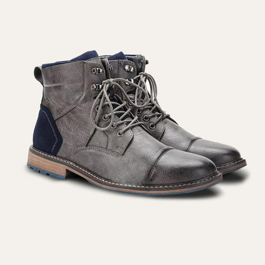 Warm Waterproof Men's Leather Boots for Winter - ModishWorld