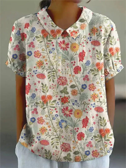 Beautiful Blossom Short Sleeve Women's Top