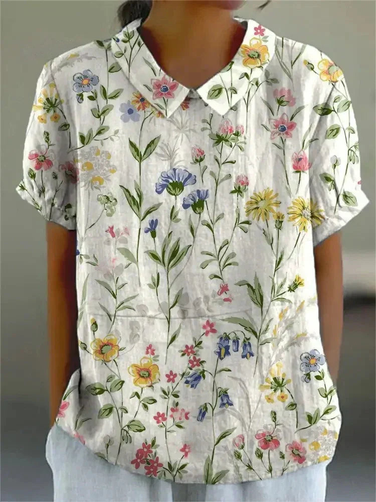 Beautiful Blossom Short Sleeve Women's Top