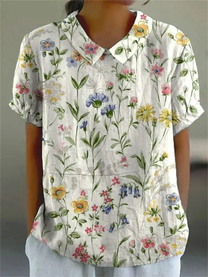 Beautiful Blossom Short Sleeve Women's Top