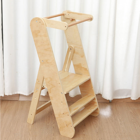 Collapsible Wooden Learning Tower for Kids - ModishWorld