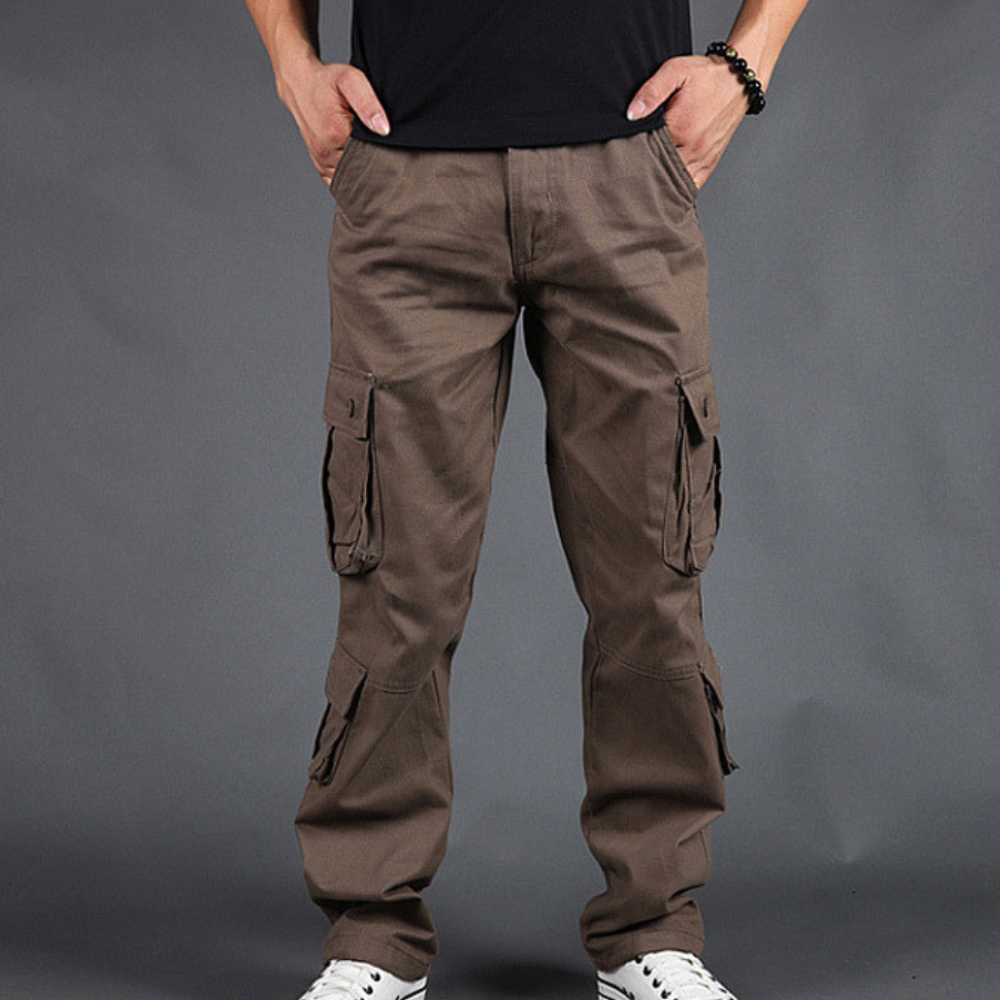 Men's Tactical Pants - Multiple Pockets Straight Fit