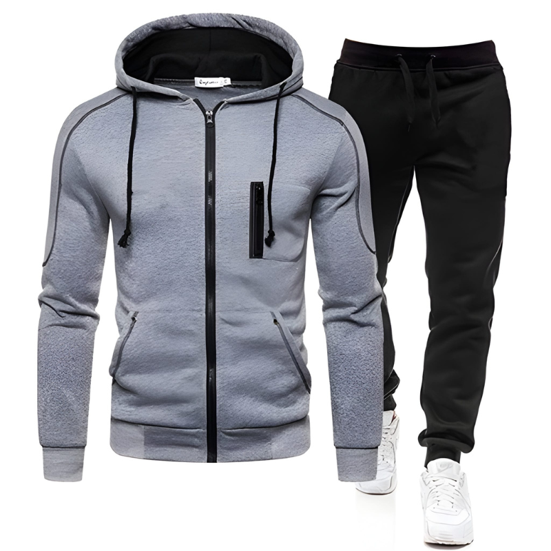 Athletic Full Zip Fitness Tracksuit - Modish World
