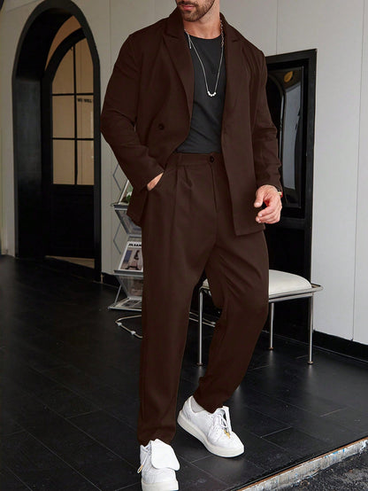 Classic Fit Suit Jacket and Pants Set