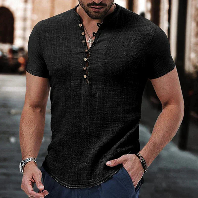 Lightweight Casual Men's Linen Shirt