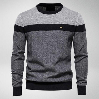 Classic Men's Striped Crew Neck Sweater