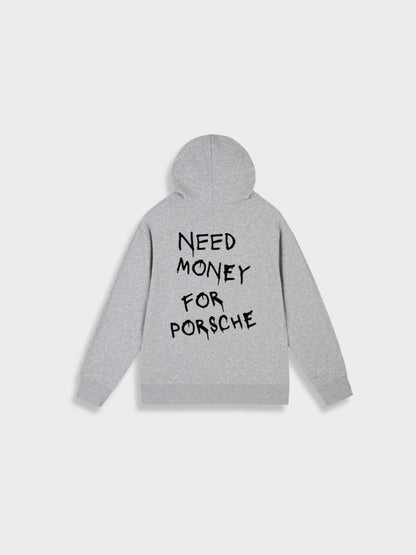 Trendy Hoodie with Funny Car Slogan Print - ModishWorld