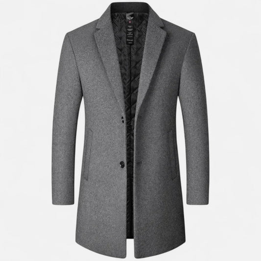 Warm Woolen Long Coat - Traditional Fit - ModishWorld