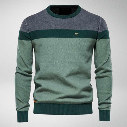 Classic Men's Striped Crew Neck Sweater