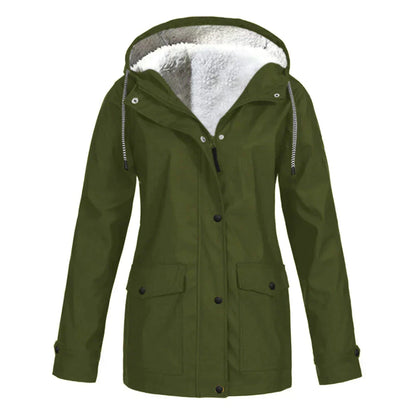 Waterproof Hooded Coat - Insulated Ladies Jacket