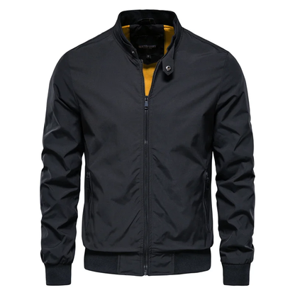 Fashionable Mens Leather Bomber Jacket - ModishWorld