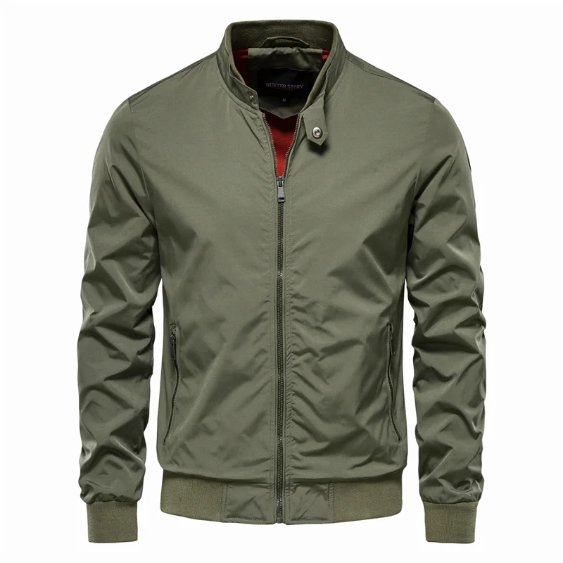 Fashionable Mens Leather Bomber Jacket