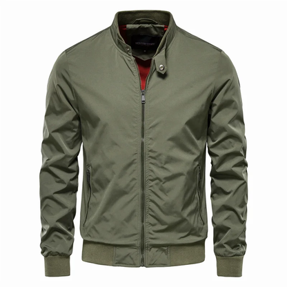 Fashionable Mens Leather Bomber Jacket