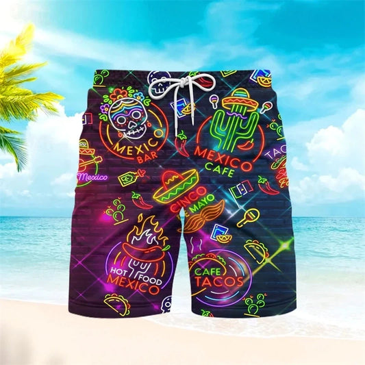 Colorful Beach Swim Trunks for Men - ModishWorld