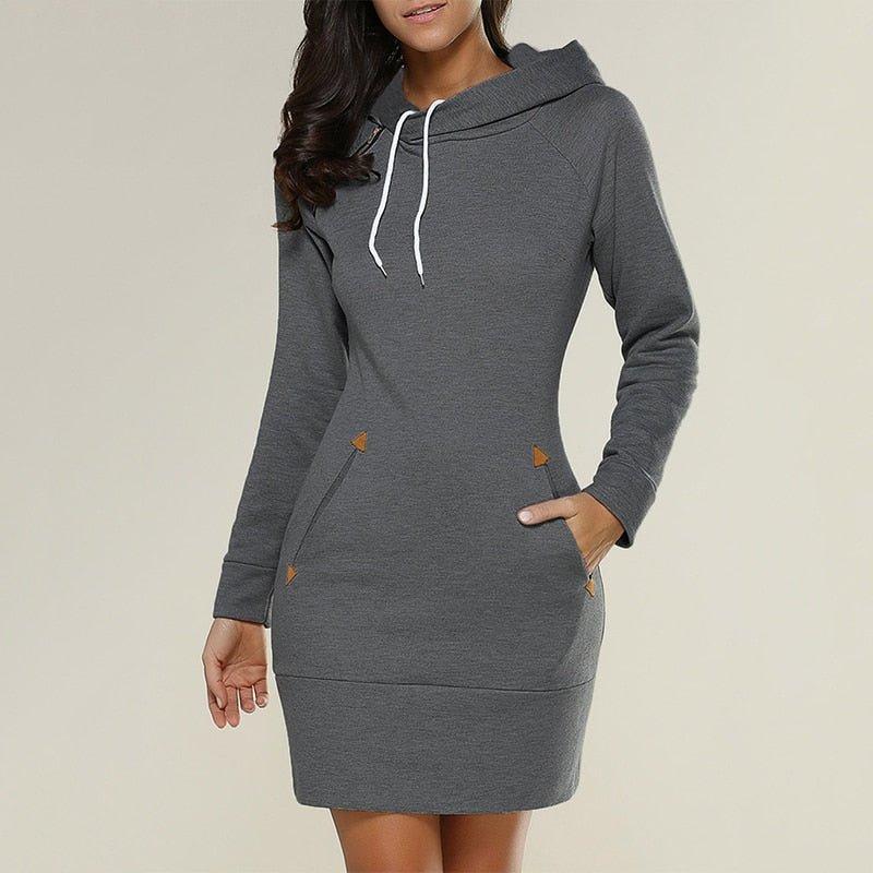 Women's Hooded Pocket Dress
